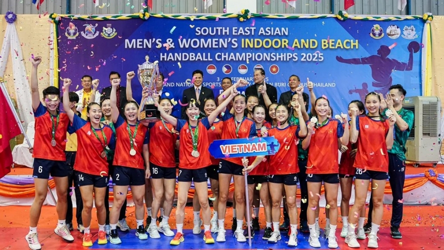 Vietnam claims Southeast Asian women's indoor handball championship title